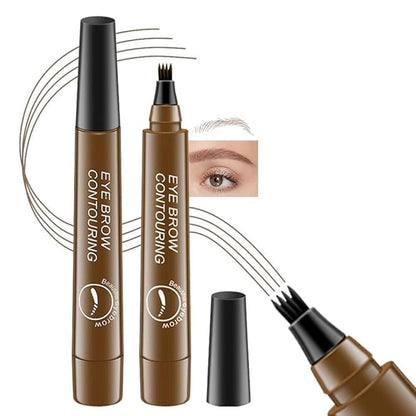 Waterproof Microblading Eyebrow Pencil with a Micro Fork Tip Applicator Pack of 2